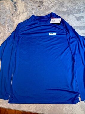 Baleaf Men's Long Sleeve Performance Sun Tee - Royal Blue UPF 50+
